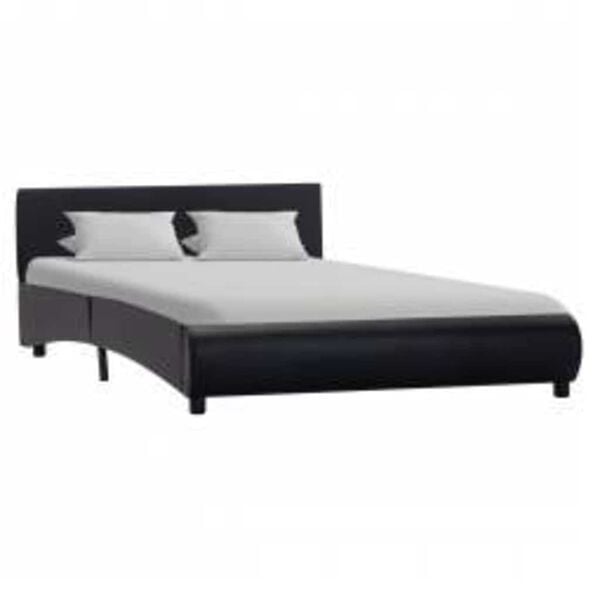 vidaXL Giroletto con LED Nero in Similpelle 140x200 cm