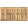 vidaXL Piano del tavolo 60,5 x 30 x 2 cm Rettangolare Bianco