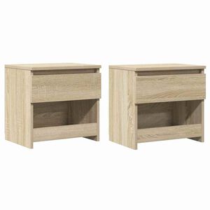 vidaXL Comodini 2pz Rovere Sonoma 40x30x39 cm in Legno Multistrato