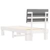 vidaXL Letto con Testiera Rivestita Grigio chiaro 80 x 200 cm