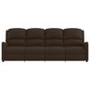 vidaXL Poltrona Massaggiante Reclinabile 4 Posti Marrone in Similpelle