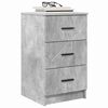 vidaXL Armadio da Notte con cassetto Grigio cemento 38 x 38 x 66 cm