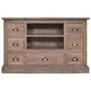 vidaXL Credenza 90x30x58 cm in Legno Massello di Teak