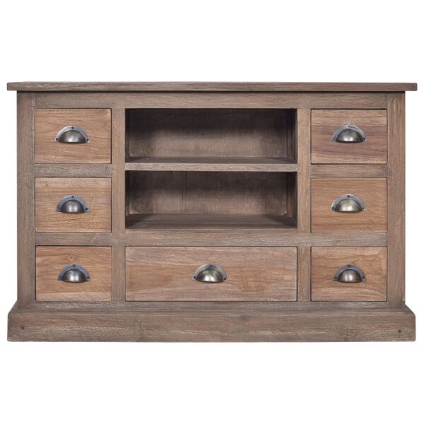 vidaXL Credenza 90x30x58 cm in Legno Massello di Teak