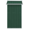 vidaXL Capanno da Giardino Verde 126x97,5x177 cm Acciaio Zincato