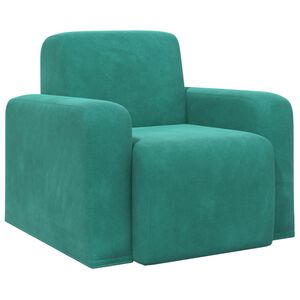 vidaXL Poltrona Turchese Velluto