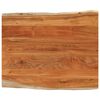 vidaXL Piano Tavolo 100x80x2,5 cm Rettangolare Legno Acacia Bordi Vivi