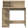 vidaXL Scrivania Rovere Sonoma 90 x 48 x 101,5 cm Legno multistrato
