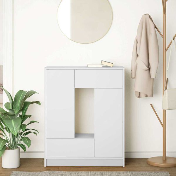 vidaXL Credenza con Cassetti e Ante Bianco 73x31x90 cm