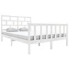 vidaXL Giroletto Bianco in Legno Massello di Pino 160x200 cm