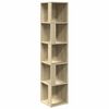 vidaXL Armadio Angolare Rovere Sonoma 33x33x164,5 cm in Truciolato