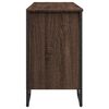 vidaXL Mobile Lavabo Bagno Rovere Marrone 91x35x60cm in Truciolato