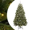 vidaXL Albero di Natale Artificiale con Rami Pieghevoli Verde 180 cm