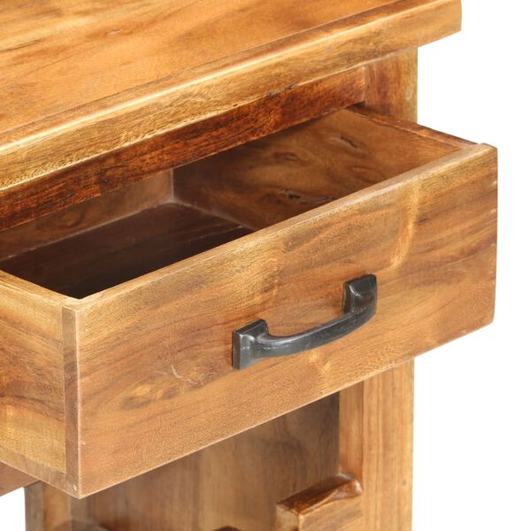 vidaXL Mobiletto Portavini 40x30x80 cm in Legno Massello di Acacia