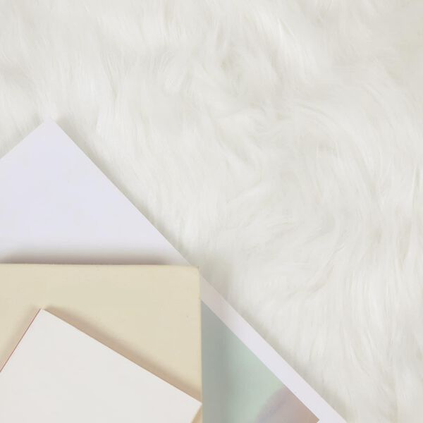 vidaXL Tappeto Pecora Tafalla Bianco 80 x 200 cm Poliestere