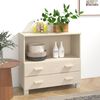 vidaXL Credenza HAMAR ambra 85x35x80 cm in Legno Massello di Pino