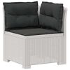 vidaXL Divano da Giardino a 1 Posto con Cuscini Aspetto Rattan PP