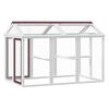 vidaXL Box per Animali Moka 141x94x104 cm in Legno Massello di Pino