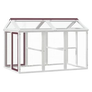 vidaXL Box per Animali Moka 141x94x104 cm in Legno Massello di Pino