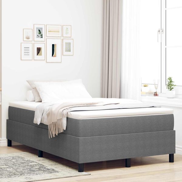vidaXL Struttura letto piattaforma Grigio chiaro 120 x 200 cm Tessuto