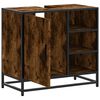 vidaXL Armadietto Bagno Rovere Fumo 65x33x60 cm in Legno Multistrato