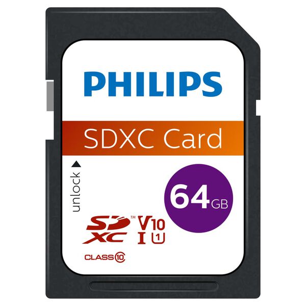 Philips Scheda di Memoria SDXC 64GB UHS-I U1 V10