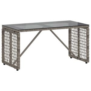 vidaXL Tavolo da Esterno Grigio e Nero 80 x 40 x 40 cm