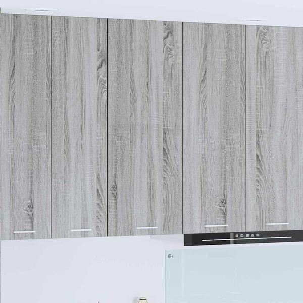 vidaXL Armadio pensile con porta Riga Grigio Sonoma 40 x 31 x 100 cm