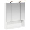 vidaXL Mobiletto per specchio da bagno Bianco 60 x 14.5 x 70 cm