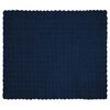 vidaXL Coperta in Pelliccia di Coniglio Finta 4 pcs Blu Marino