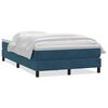 vidaXL Giroletto a Molle con Materasso Blu Scuro 120x210 cm in Velluto
