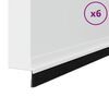 vidaXL Spazzole per porte autoadesive 6 pcs Bianco 100 cm