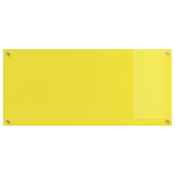 vidaXL Rivestimento da Cucina 2 pcs Giallo 110 x 50 cm vetro temperato