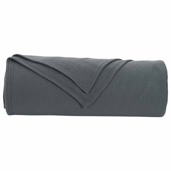 vidaXL Coperta Grigio scuro 350 x 270 cm Panno