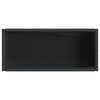 vidaXL Fioriere da Giardino con Ripiani 2pz Nere 70x28x70cm Polyrattan