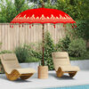 vidaXL Parasol Balinese Rosso 215 x 215 x 260 cm