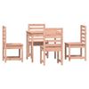 vidaXL Set da Pranzo per Giardino 5 pz in Legno Massello di Douglas