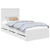 vidaXL Struttura del letto Bianco 75 x 190 cm Legno Ingegnerizzato