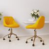 vidaXL Sedie da Pranzo Girevoli 2 pz Giallo Senape in Velluto