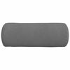 vidaXL Cuscini a rullo 2 pcs Grigio scuro Ø 25 x 70 cm