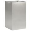 vidaXL Vaso da giardino Argento 30 x 30 x 40 cm Acciaio Inox