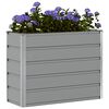 vidaXL Fioriera Grigio chiaro 100 x 40 x 75 cm Acciaio