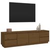 vidaXL Mobile Porta TV ambra 176x37x47,5 cm in Legno Massello di Pino