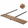 vidaXL Pavimento da Deck 4 pcs Teak riciclato WPC