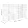 vidaXL Gabbione Fioriera ad "H" in Filo di Acciaio 260x40x150 cm