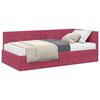 vidaXL Struttura Letto Angolare con Materasso 2 pz Rosso Vino