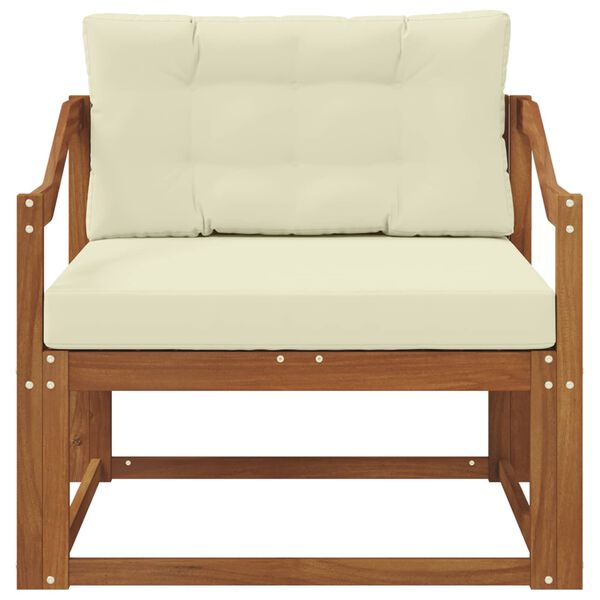 vidaXL Divano centrale per esterno Legno di Acacia Massello Naturale