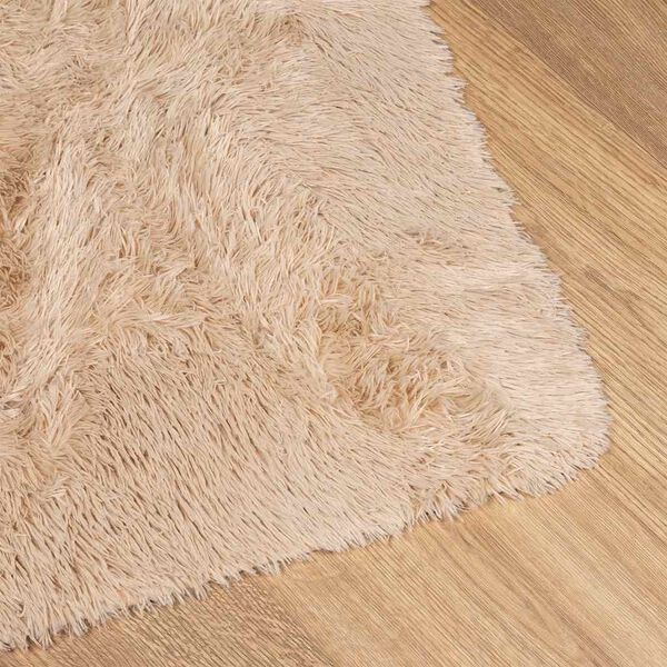 vidaXL Tappeto Shaggy a Pelo Lungo NAVARRA Beige 200x200 cm poliestere