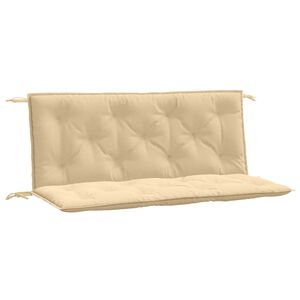 vidaXL Cuscini Panca Giardino 2pz Beige M&eacute;lange 120x50x7 cm in Tessuto