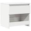 vidaXL Comodino Bianco Lucido 40x30x39 cm in Legno Multistrato